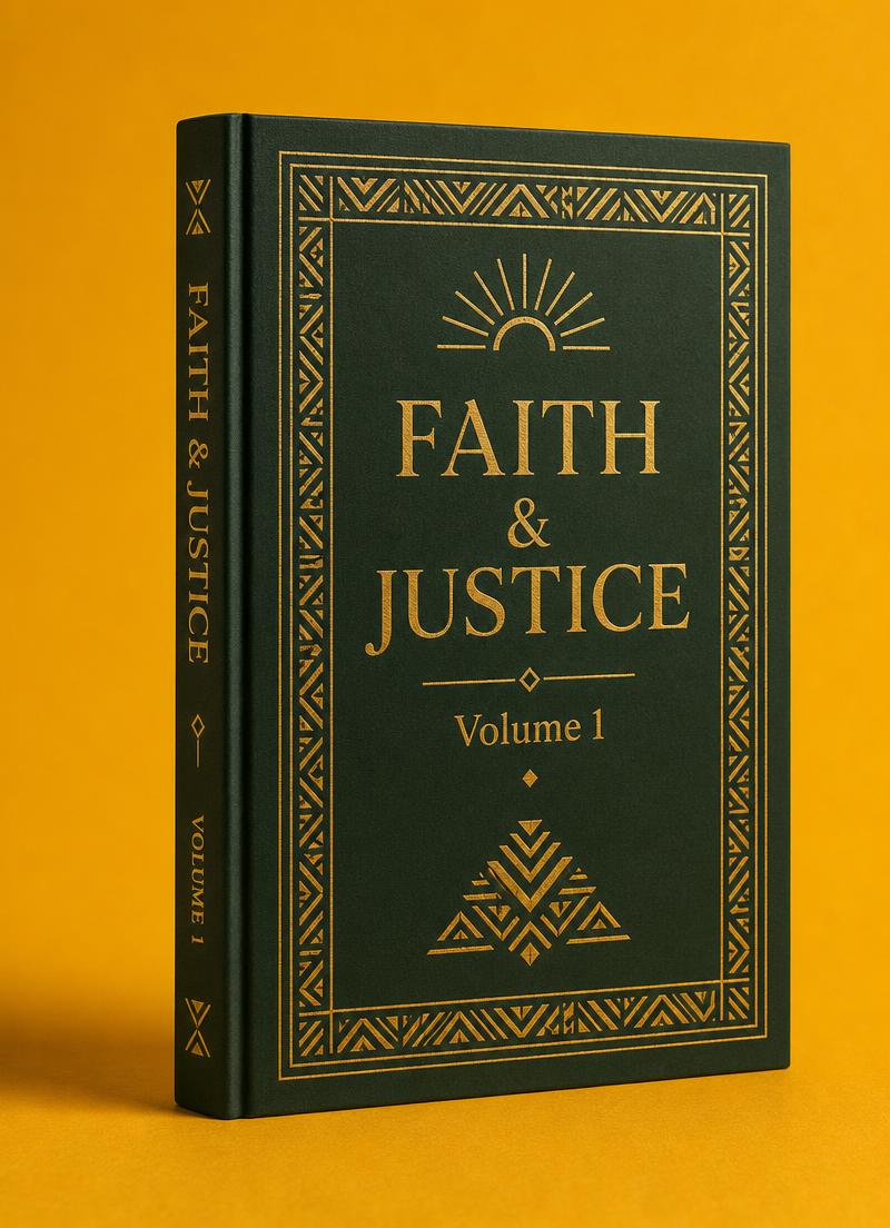 Faith & Justice Volume 1 cover mockup