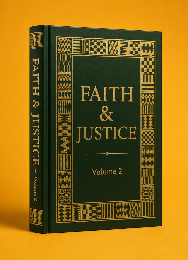 Faith & Justice Volume 2 cover mockup
