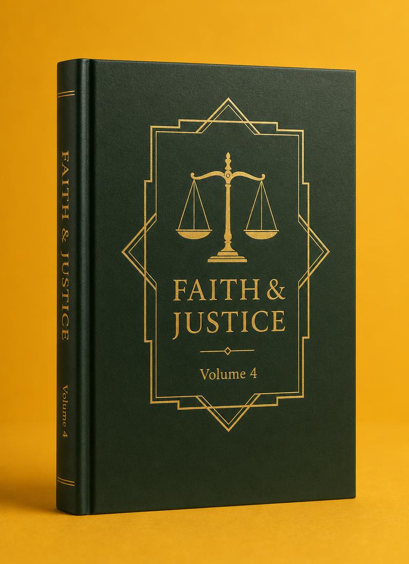 Faith & Justice Volume 4 cover mockup