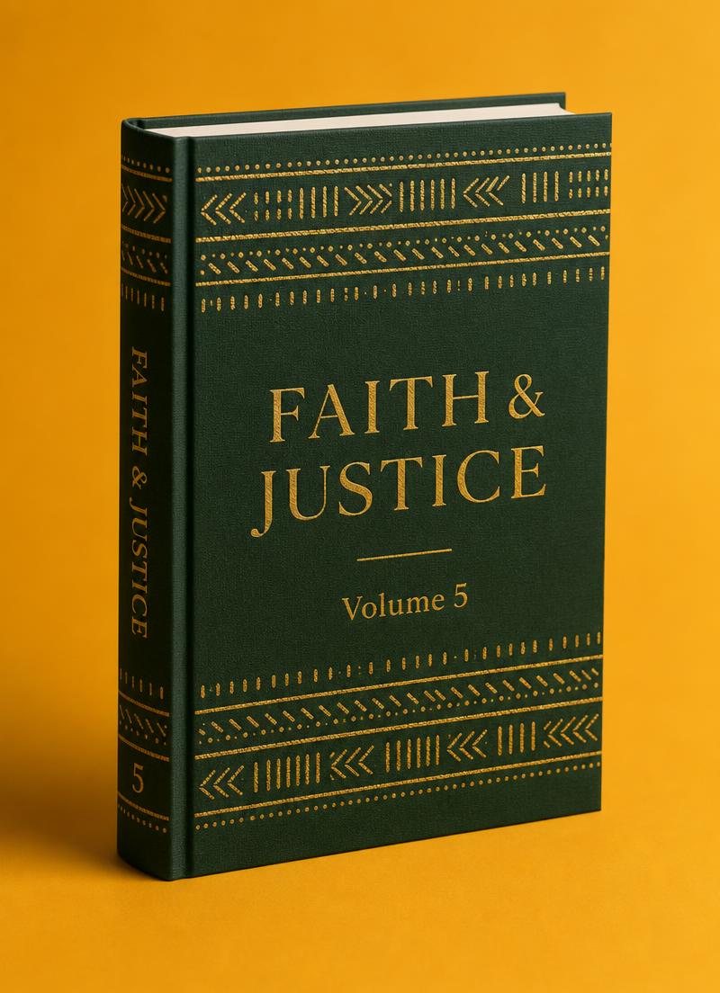 Faith & Justice Volume 5 cover mockup