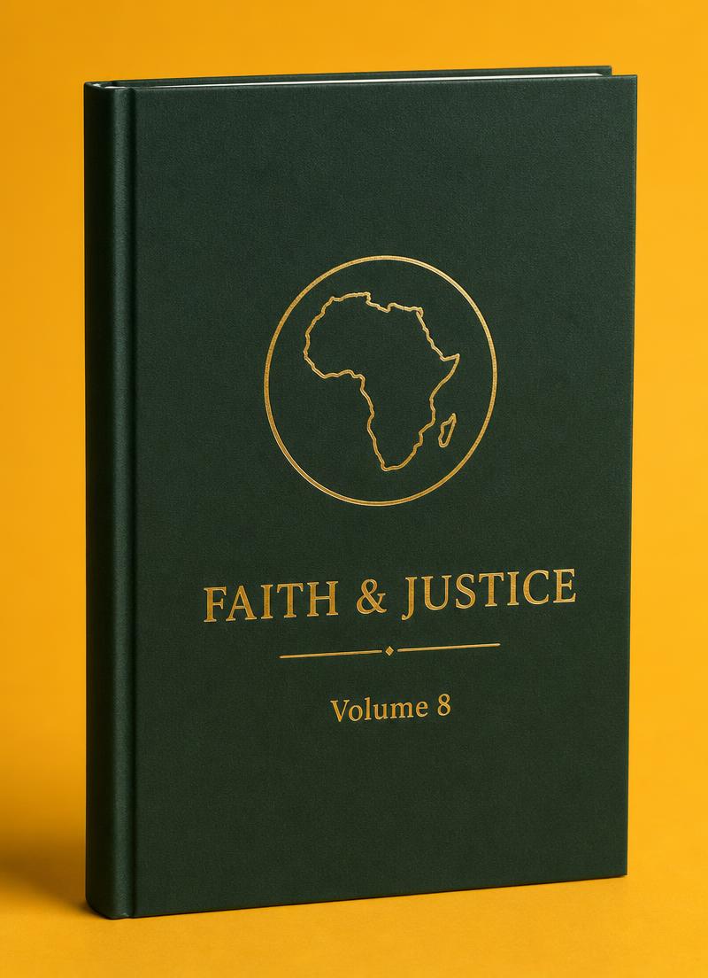 Faith & Justice Volume 8 cover mockup